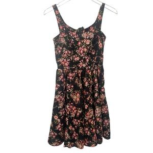 LC Lauren Conrad Women's Pink Floral Sleeveless Print Dress Size 4